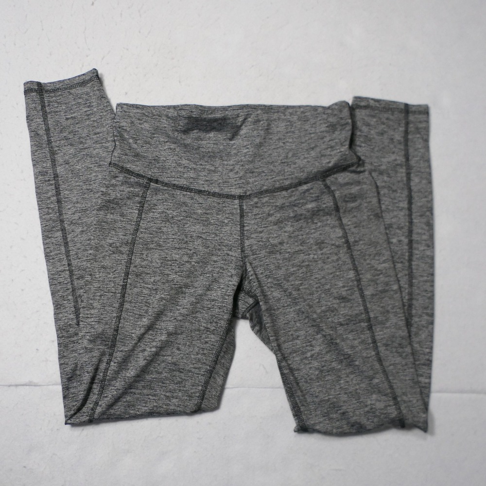 90 Degree By Reflex Women Leggings S Grey Space Dye‎ High Rise Athleisure Yoga